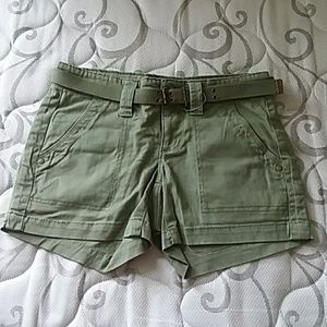 Faded Glory olive cargo shorts NWOT